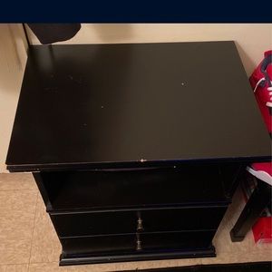 Black night stand